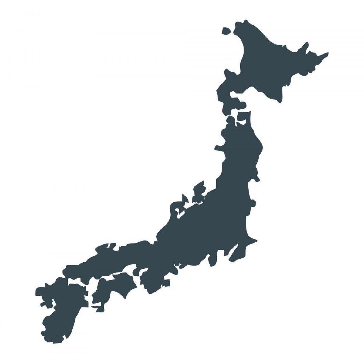 Mapa vectorial de Japón